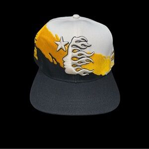 Unreleased Hellstar Yellow Paintbrush Snapback Hat